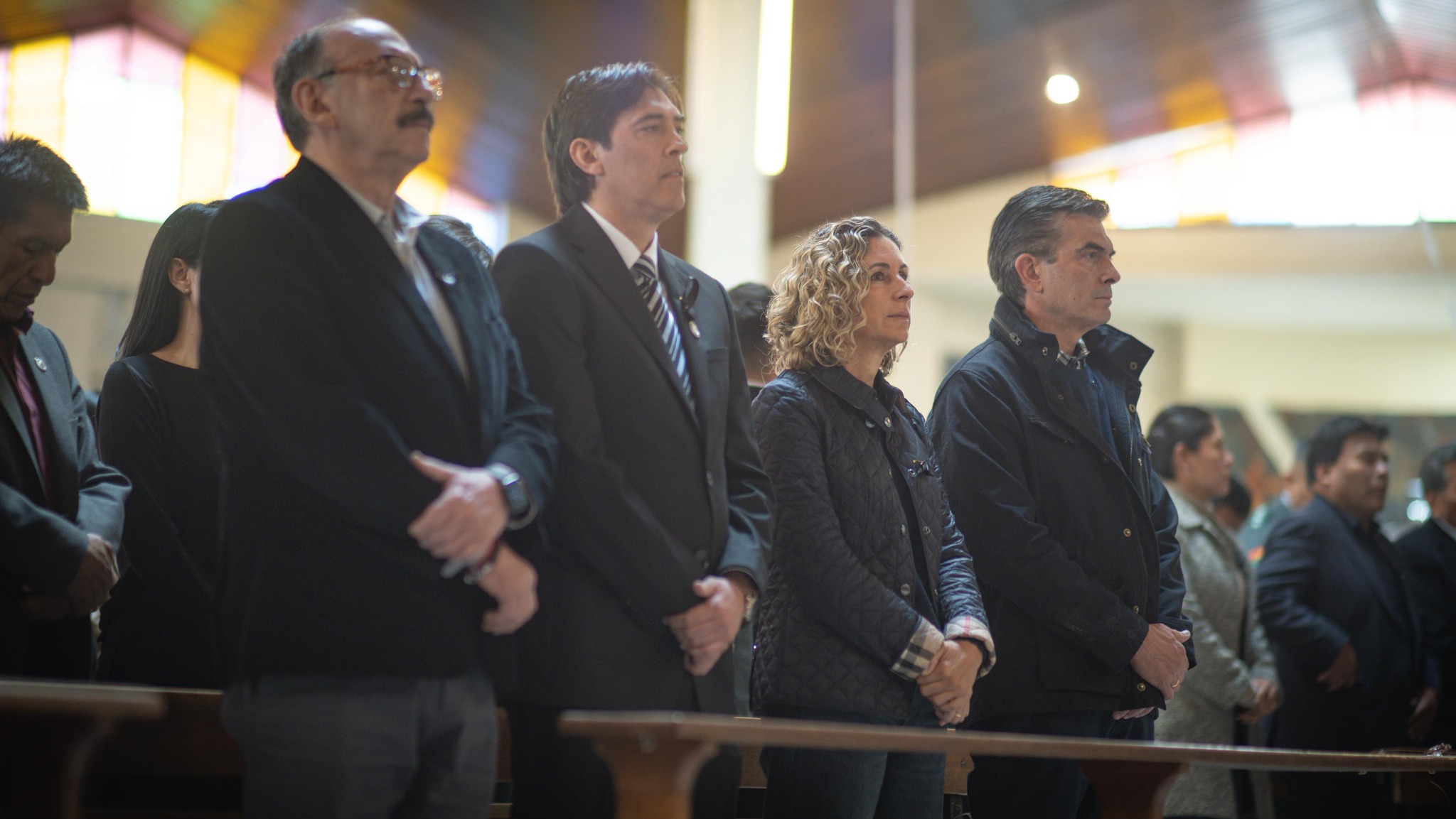 Ceremonia religiosa en conmemoración de los fallecidos y heridos en el trágico accidente aéreo de El Alto