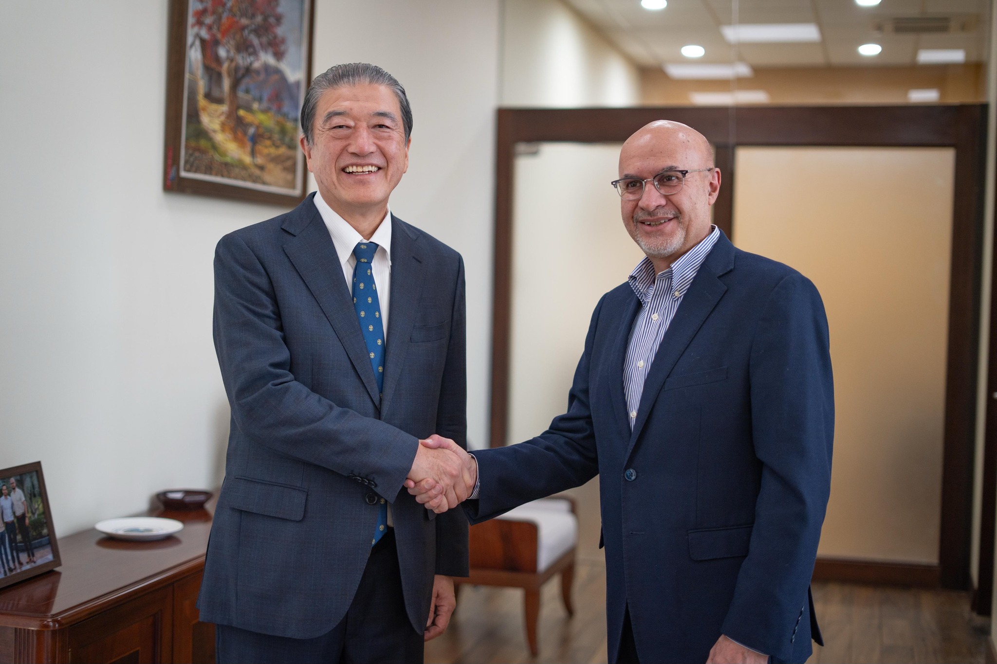 Visita protocolar del embajador de Japón, Shigeharu Orihara