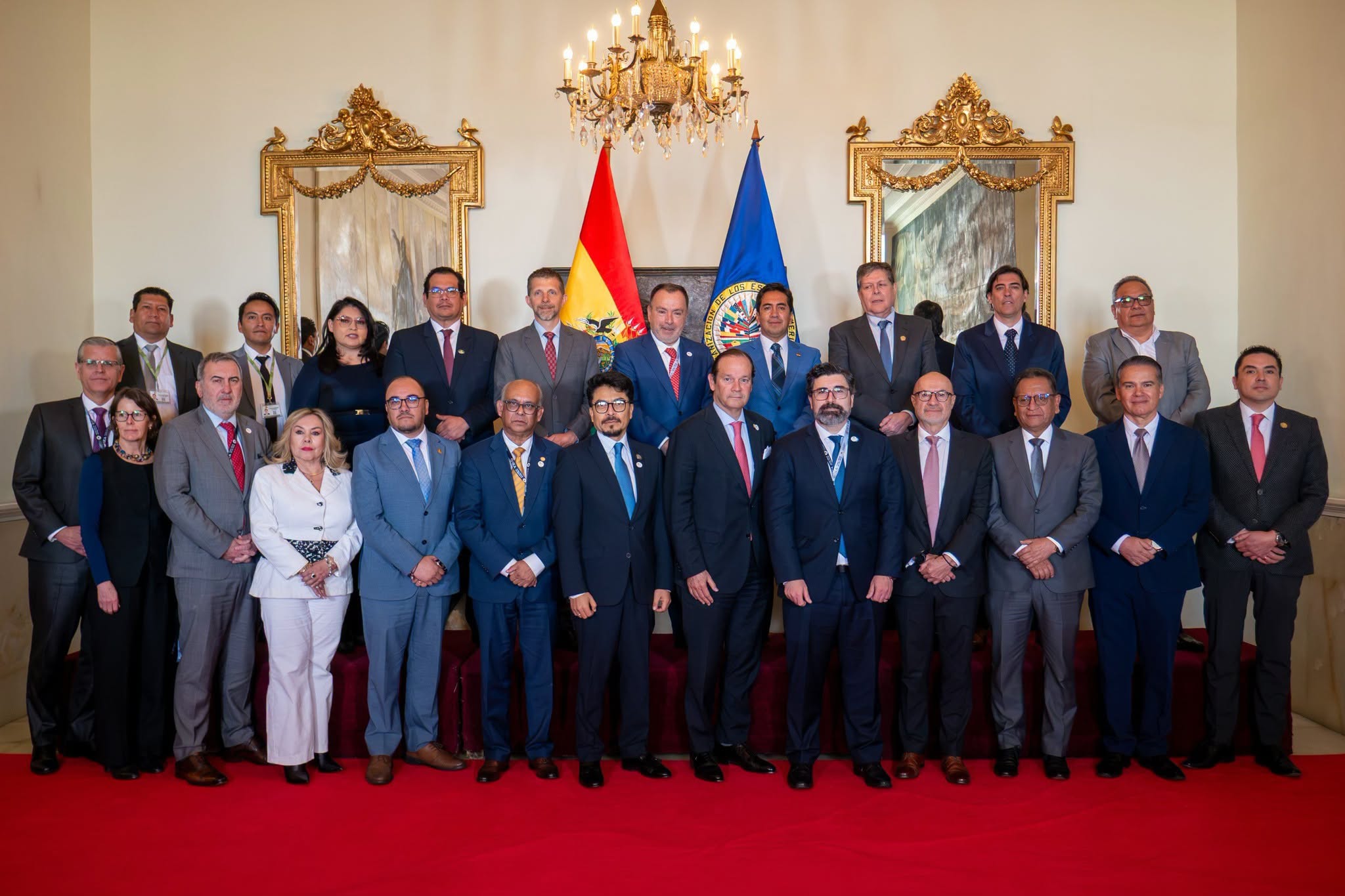 Mesa de trabajo junto a la misión de la Organización de los Estados Americanos (OEA)