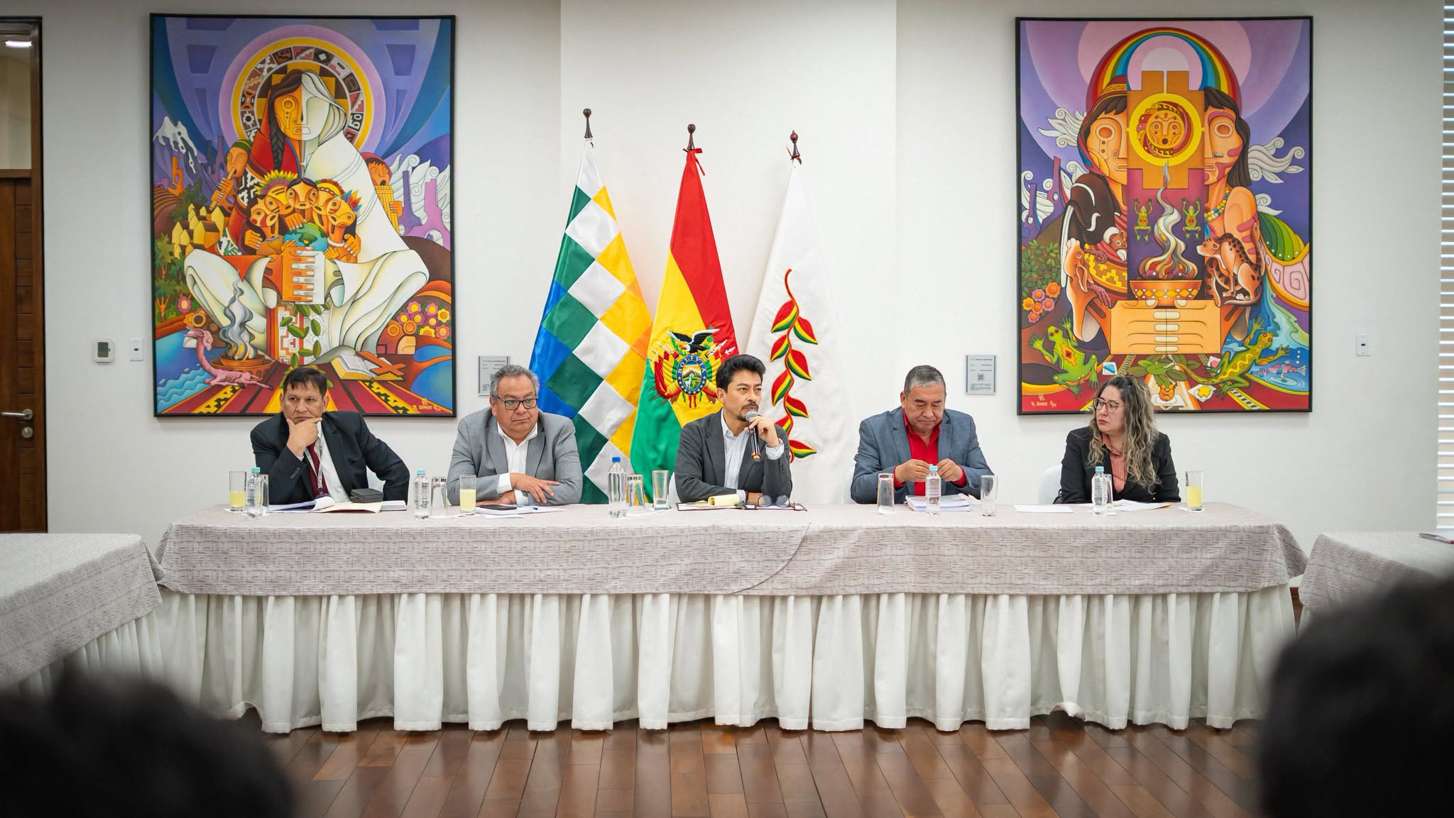 Reunión con el Comité Ejecutivo de la Universidad Boliviana (CEUB) y la Confederación Universitaria de Docentes (CUD)